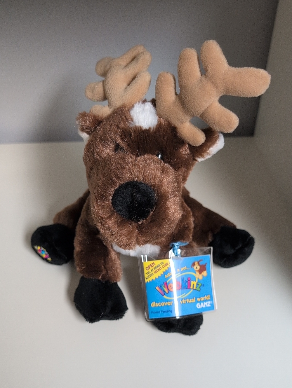 ❤️NWT❤️ Webkinz Reindeer Sealed Code Brand New GANZ Y2K Collectible Plush